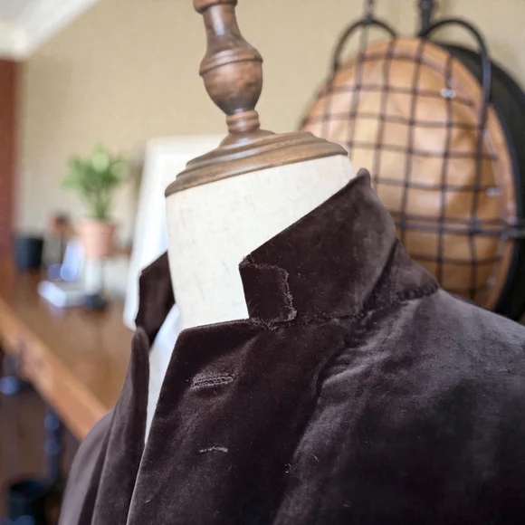 RARE - Caruso for Zero Camoshita Brown Velvet Suit - Handmade Italy - IT48/US38 - Picture 4 of 16